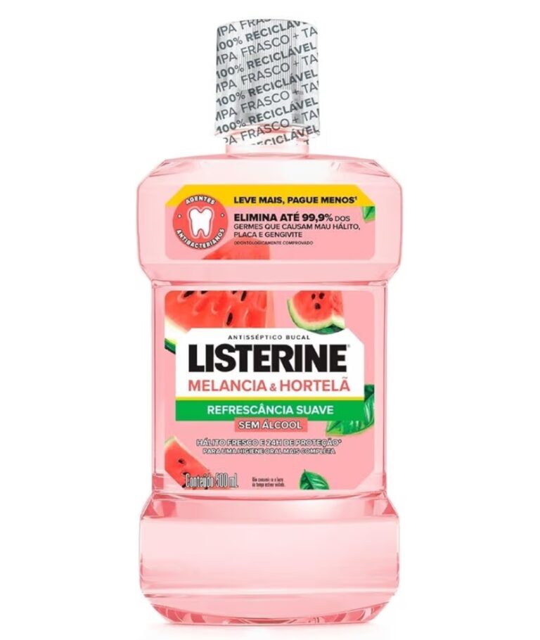 Listerine Melancia & Hortelã Enxaguante Bucal 500ml