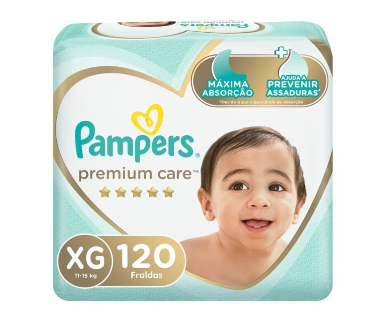 Fralda Pampers Premium Care XG 120 unidades