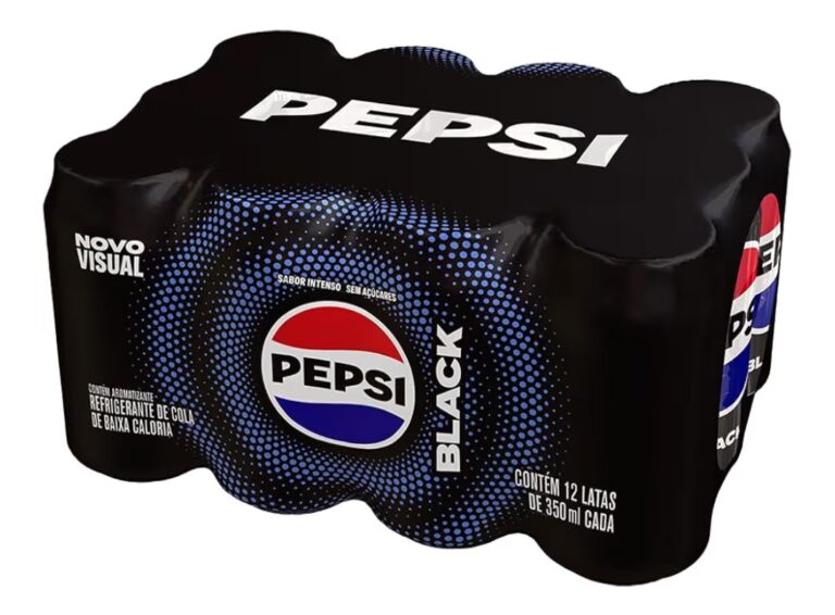 12 Pepsi Black Lata 350ml
