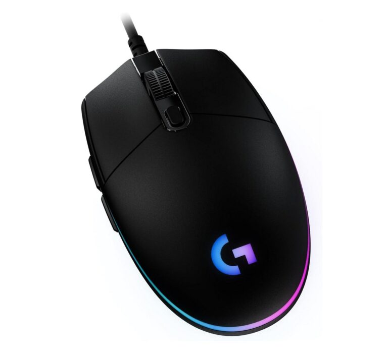 Mouse Gamer Logitech G203 LIGHTSYNC RGB, Efeito de Ondas de Cores, 6 Botões Programáveis e Até 8.000 DPI – Preto