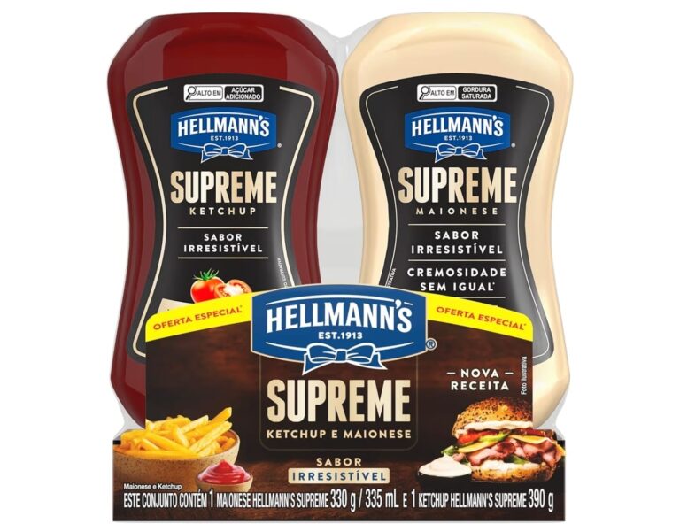 Hellmann’s Supreme Kit Ketchup 390g + Maionese 330g