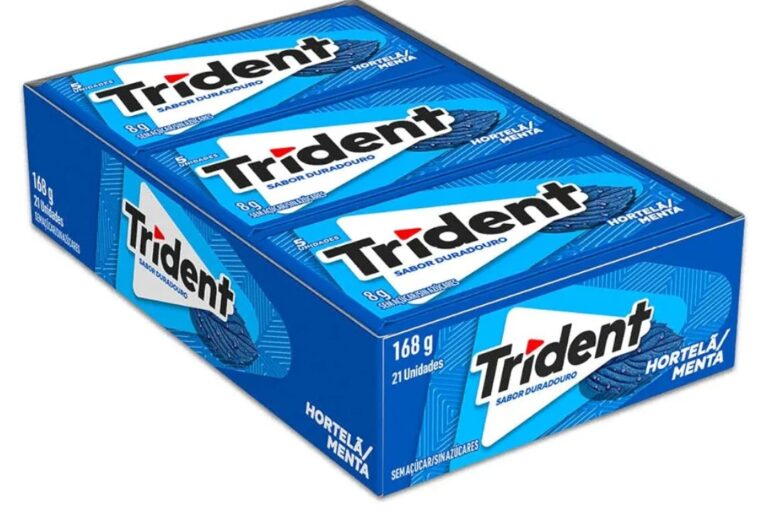Chiclete Trident 21 unidades Hortelã/Menta 168g