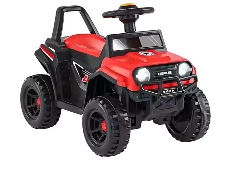 Jipe Elétrico Infantil 6V Kidino Carro Elétrico Infantil Off-Road Menino e Menina 1 à 4 anos, Seguro e Potente