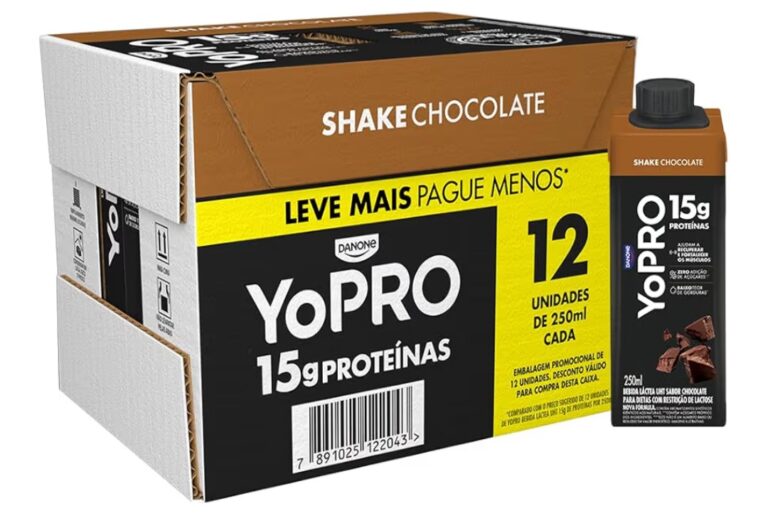 YoPRO Shake Chocolate 12 unidades 250ml 15g Proteínas