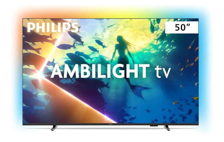 PHILIPS, Smart TV Ambilight 50″ 4K, 50PUG8100/78, Comando de Voz, HDR10+/Dolby Atmos, VRR/ALLM, Bluetooth