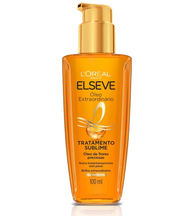 ELSÉVE Óleo Capilar L’Oréal Paris Elseve Óleo Extraordinário 100Ml – Leave In Anti Frizz Protetor Térmico Tratamento Reconstrutor Para Todos Os Tipos De Cabelo