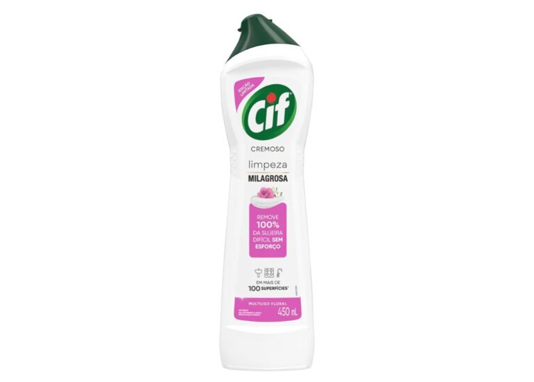 Cif Cremoso Multiuso Limpeza Milagrosa Floral Rosas e Jasmim 450ml