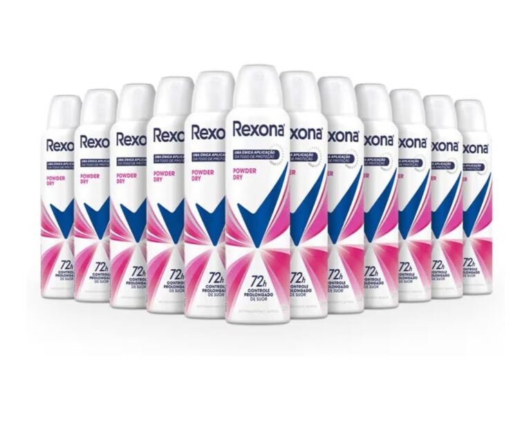 Rexona 12 Unidades Desodorante Antitranspirante Aerossol Powder Dry 150ml