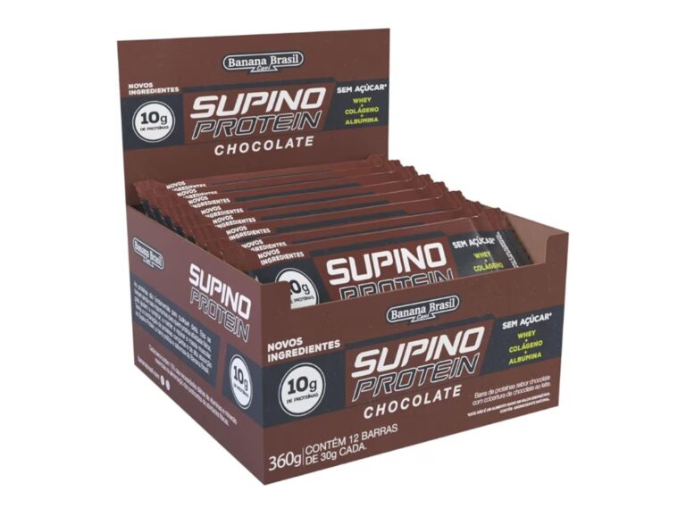 Barra de Proteína Supino Protein Chocolate 12 Unidades de 30g cada