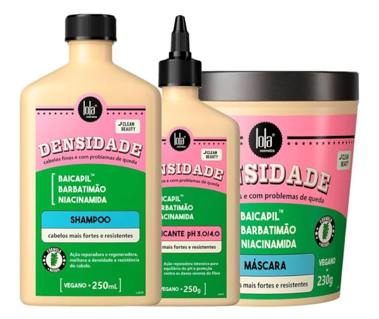 KIT LOLA CSM DENSIDADE SH 250ML+MÁSC 230G+ACIDIFICANTE 250G
