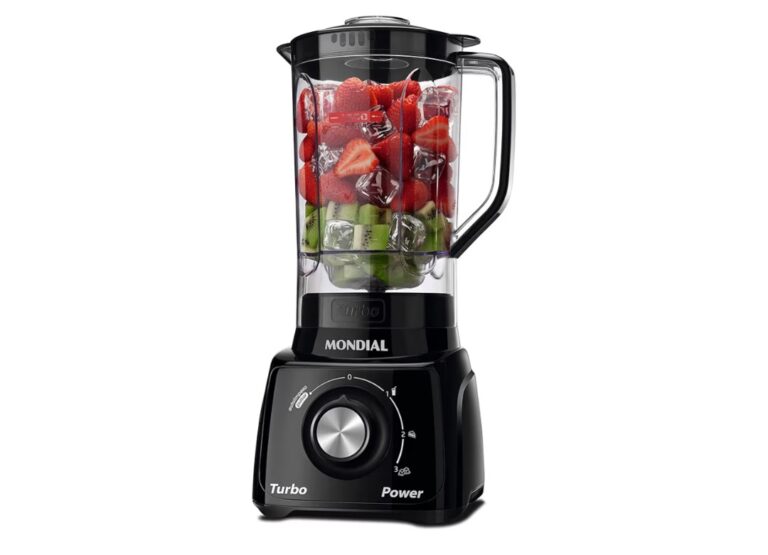 MONDIAL Liquidificador Turbo Power, Preto, 550W, 220V – L-99 FB