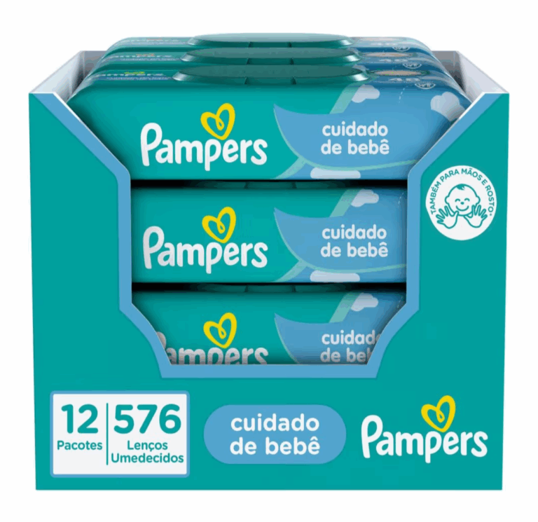 Lenços Umedecidos Pampers 576 unidades