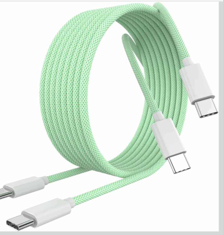 Certificado MFi] Cabo de carregamento USB C para USB C para iPhone 16/16 Plus/16 Pro/16 Pro Max/15/15 Plus/15 Pro/15 Pro Max/Galaxy/Pixel, pacote com 2 cabos de carregamento 60W tecido para iPhone 16