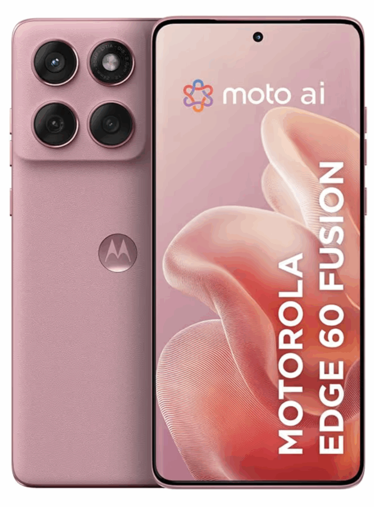 Smartphone Motorola Edge 60 Fusion 5G – 256GB 16GB (8GB RAM+8GB Ram Boost) 50MP Sony AI Camera IP68 NFC – Rosa