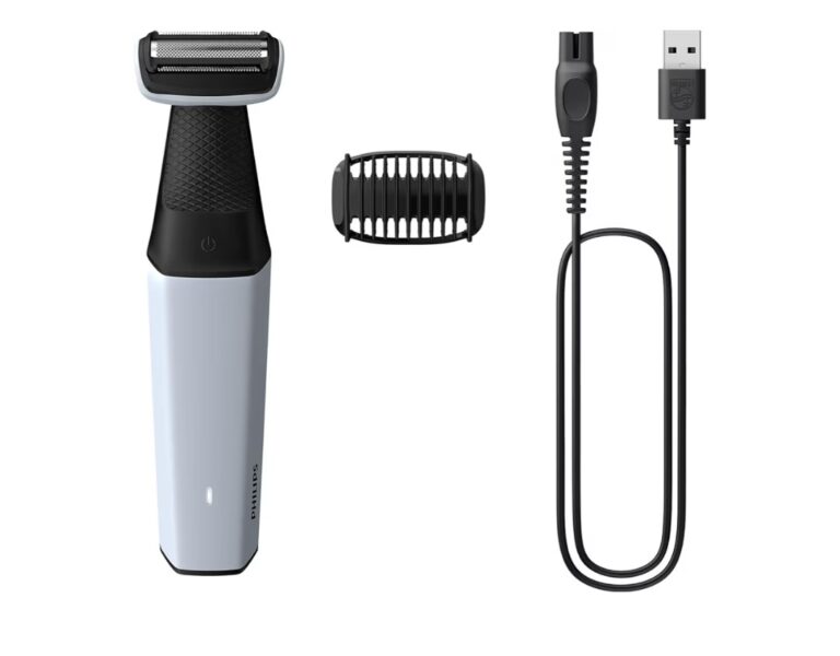 Aparador e Raspador de Pelos para o Corpo Philips Bodygroom BG3007/01 Uso Seco e Molhado, à Prova d’água – Bivolt