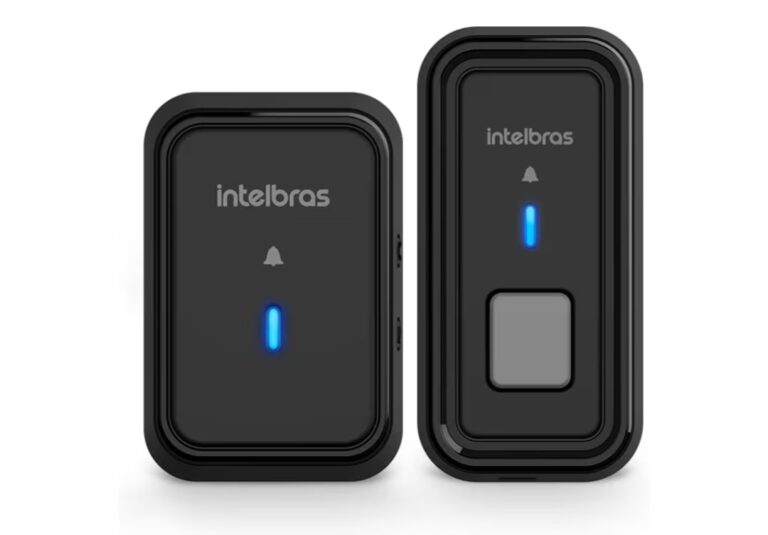 Campainha Sem Fio Com Bateria CIB 101 Preto Intelbras