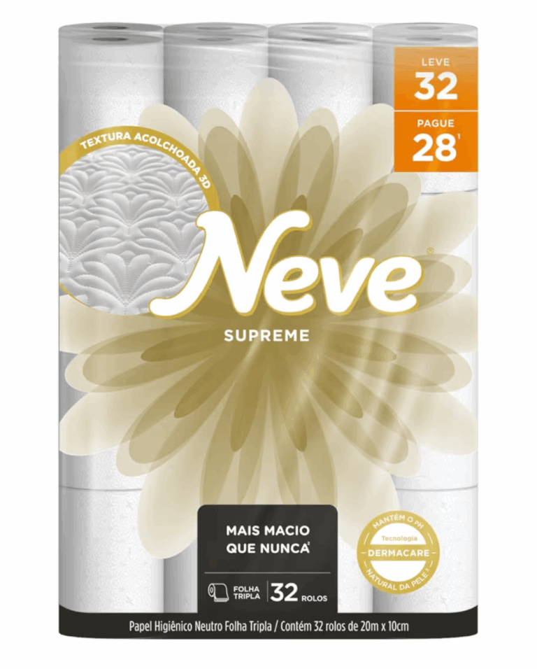 NEVE PAPEL HIGIÊNICO FOLHA TRIPLA 32 ROLOS