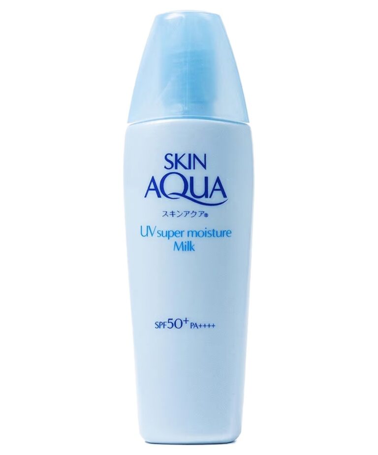 SKIN AQUA Super Moisture Milk 40g – Protetor Solar Facial sem cor FPS50
