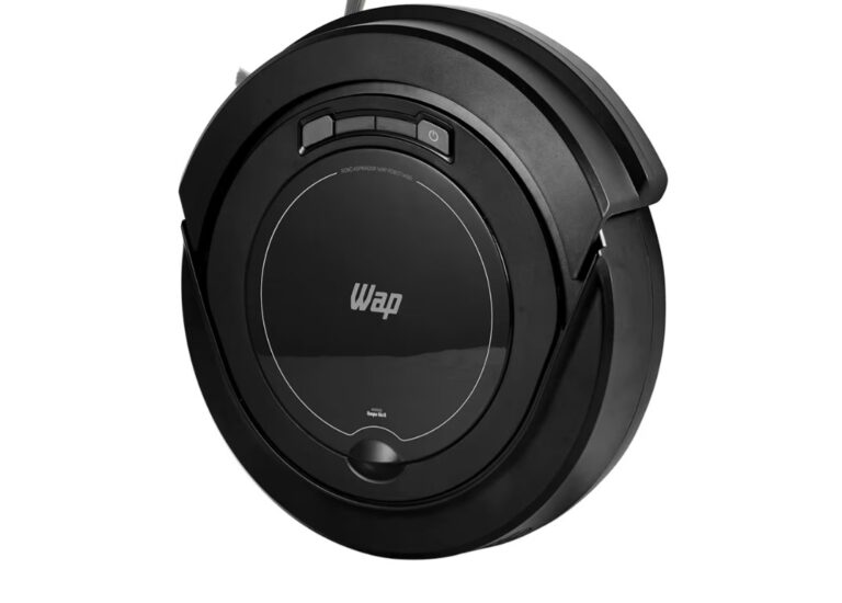 WAP Aspirador de Pó Robô ROBOT W90 3 em 1 Automático 250ml Sistema Antiqueda Rodas Emborrachadas 30W 3,6VDC Bivolt
