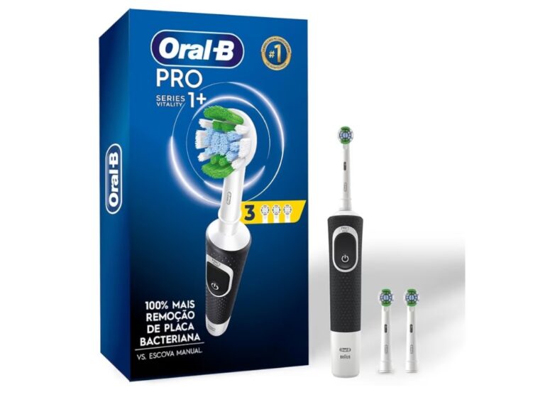 Escova Elétrica Oral-B PRO Series c/ temporizador + 3 refis