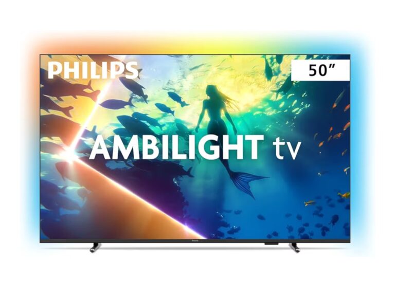 PHILIPS, Smart TV Ambilight 50″ 4K, 50PUG8100/78, Comando de Voz, HDR10+/Dolby Atmos, VRR/ALLM, Bluetooth