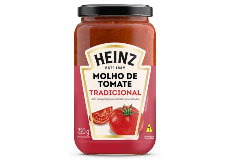 Molho de Tomate Rústico Tradicional em vidro Heinz 320g