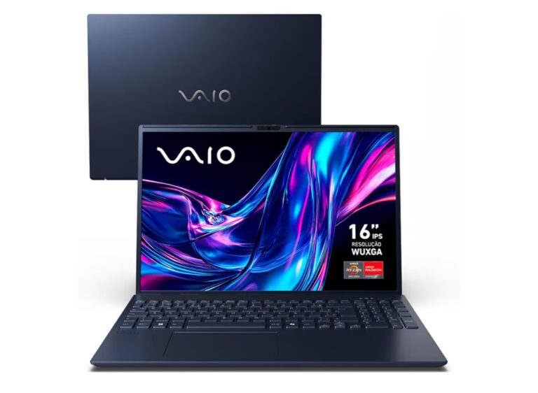 Notebook VAIO FE 16 AMD Ryzen 5 5625U Windows 11 Home 12GB 512GB SSD 16 IPS WUXGA Antireflexo Cinza Grafite