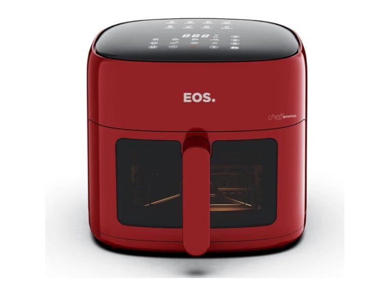 Fritadeira Sem Óleo Air Fryer Eos Chef Gourmet 6.2 Litros Compacta Digital Vermelho Eaf60v 110v