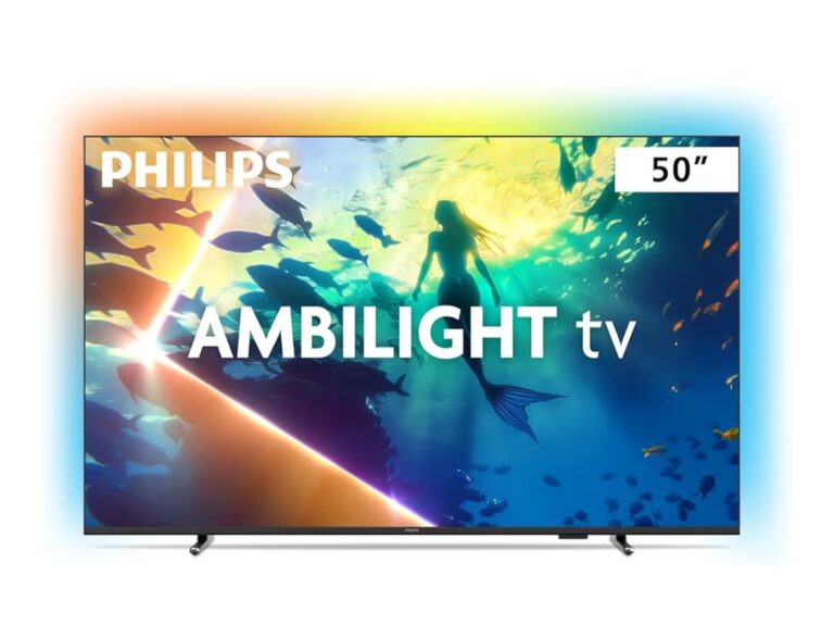PHILIPS, Smart TV Ambilight 50″ 4K, 50PUG8100/78, Comando de Voz, HDR10+/Dolby Atmos, VRR/ALLM, Bluetooth