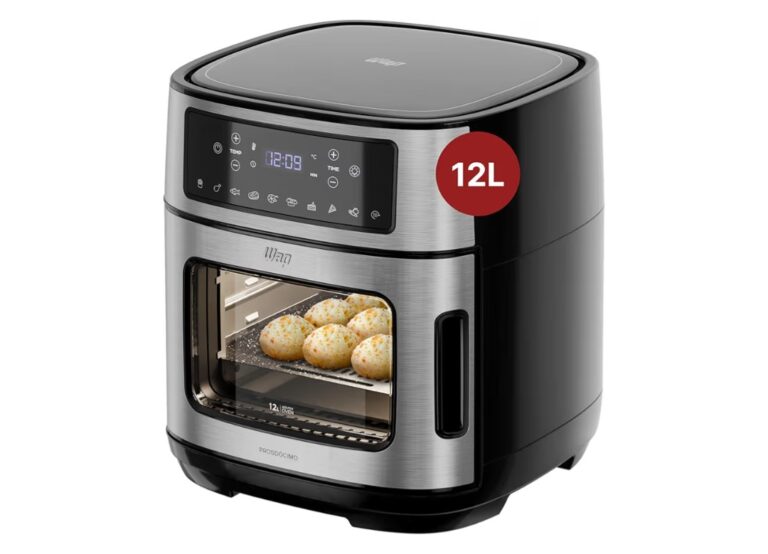 WAP Fritadeira Elétrica Air Fryer Oven Digital 12 Litros Sem Óleo 10 Funções Timer 24h 1800W Antiaderente WAP AIRFRY 12L