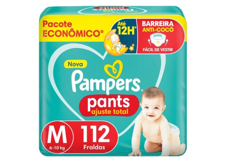 Fralda Pampers Pants Ajuste Total Tamanho M 112 Unidades