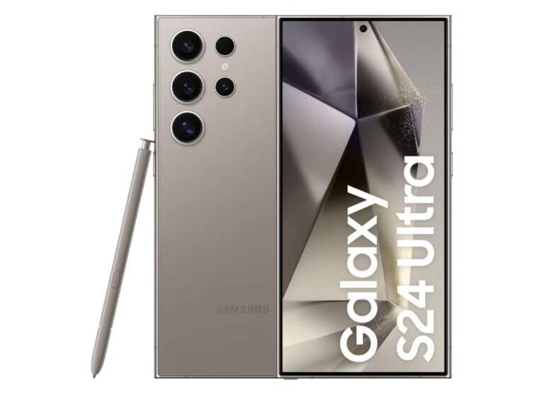 Smartphone Samsung Galaxy S24 Ultra, Galaxy AI, Selfie de 12MP, Tela de 6.8″ 1-120Hz, 256GB, 12GB RAM – Titânio Cinza