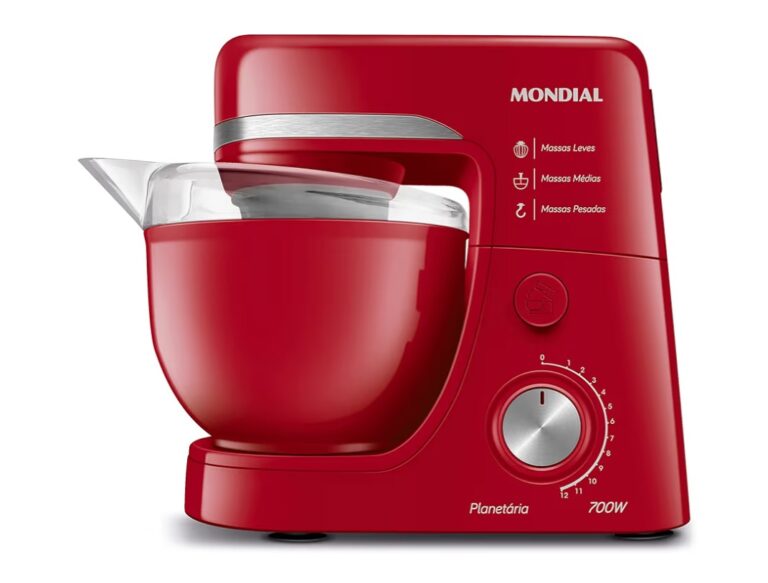 Batedeira Planetária, Mondial, Vermelho, 700W, 110V – BP-03-R