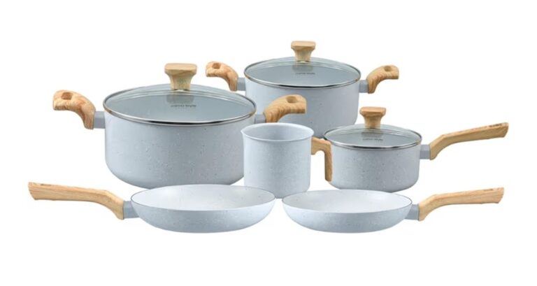 Mimo Style Conjunto de Panelas Antiaderente com Tampa e Cabo Soft touch Pratic Cook 6 Peças – Grafite