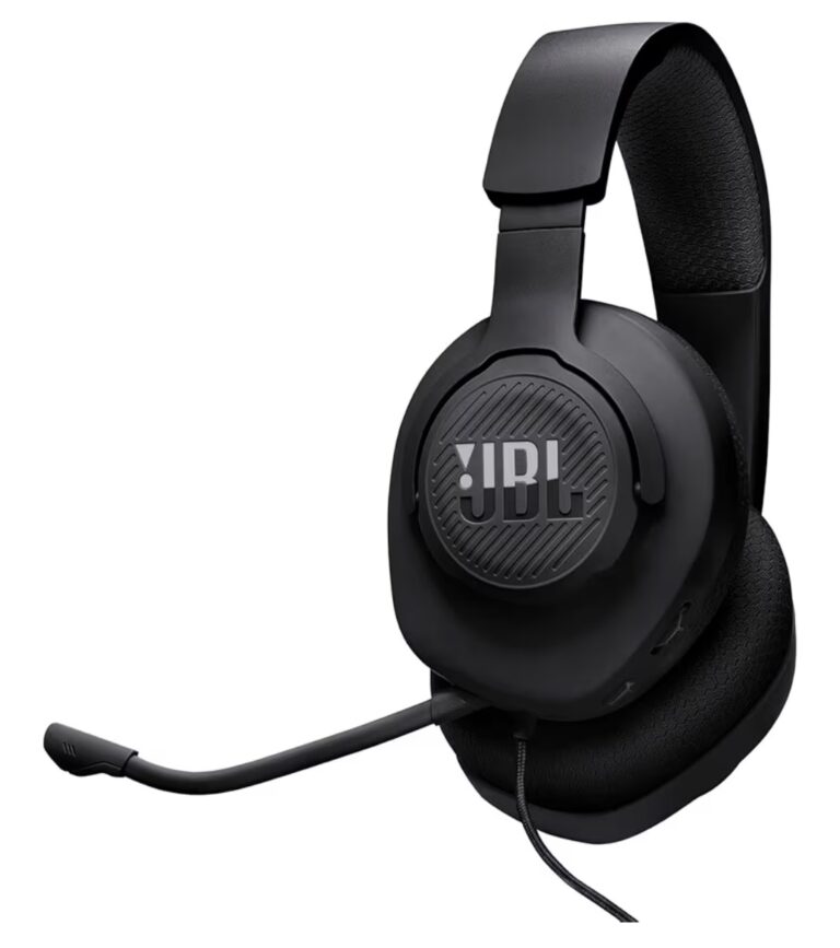 JBL, Fone de Ouvido Com Fio, Quantum 100M2, Headset Gamer, Over Ear, Microfone Removível – Preto