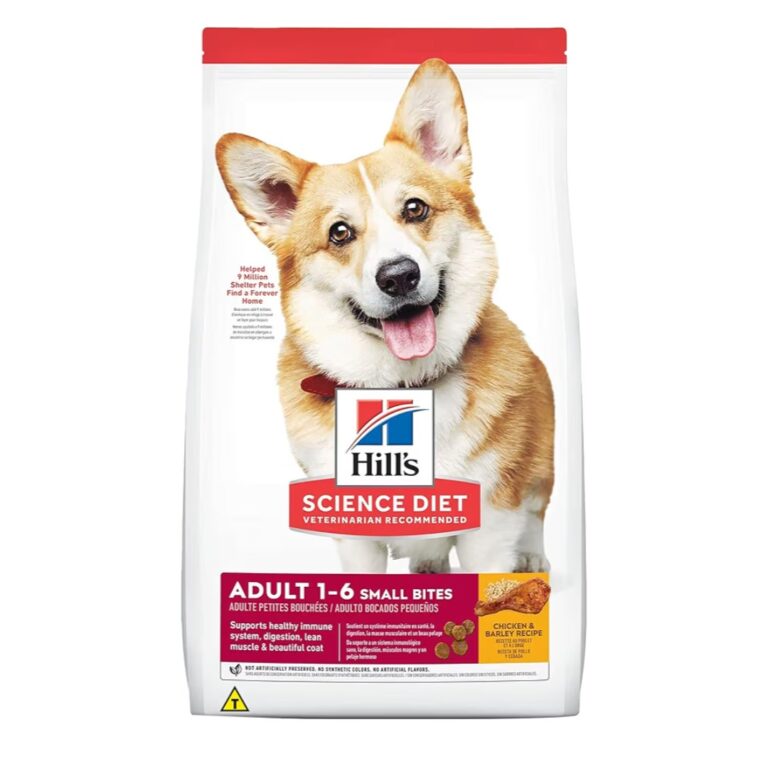 Ração Hill’s Science Diet pedaços pequenos para cães adultos sabor frango – 6.8kg